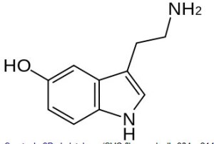 This is seratonin, the neurotransmitter that Zoloft inhibits and that plays a role in the persons mood.